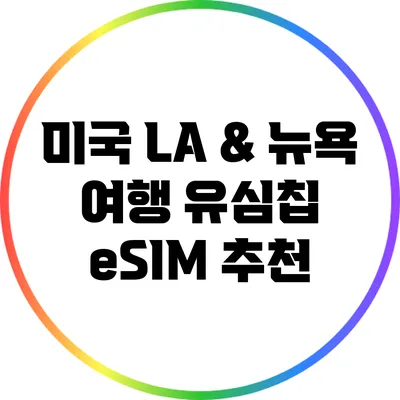 미국 LA & 뉴욕 여행 유심칩 eSIM 추천