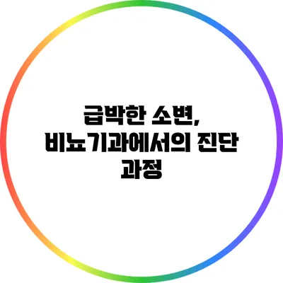 급박한 소변, 비뇨기과에서의 진단 과정